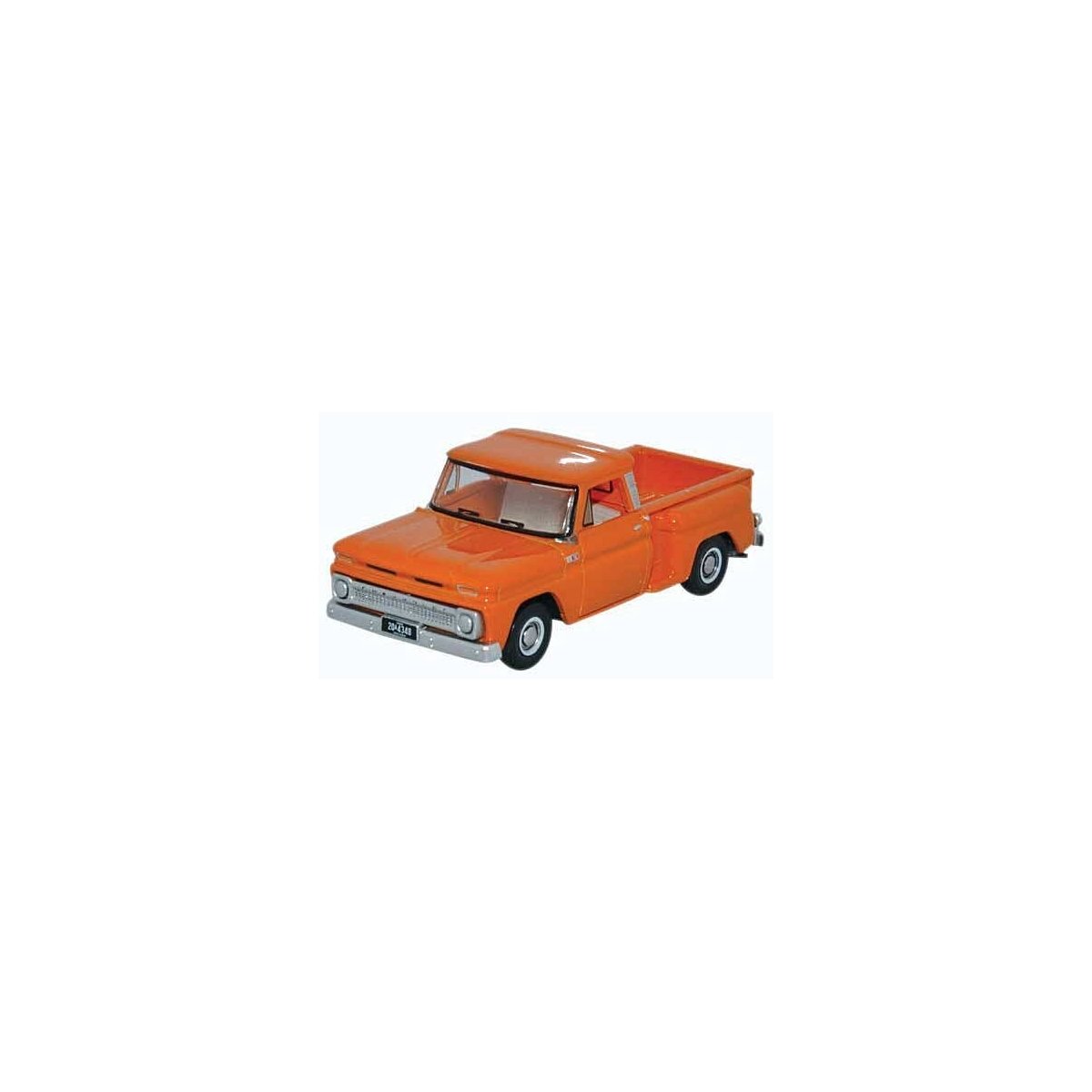 1965 Chevrolet Stepside Pickup - Assembled -- Orange, HO, Oxford Diecast 87CP65002