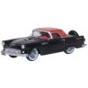 1956 Ford Thunderbird - Assembled -- Raven Black, Fiesta Red, HO, Oxford Diecast 87TH56008