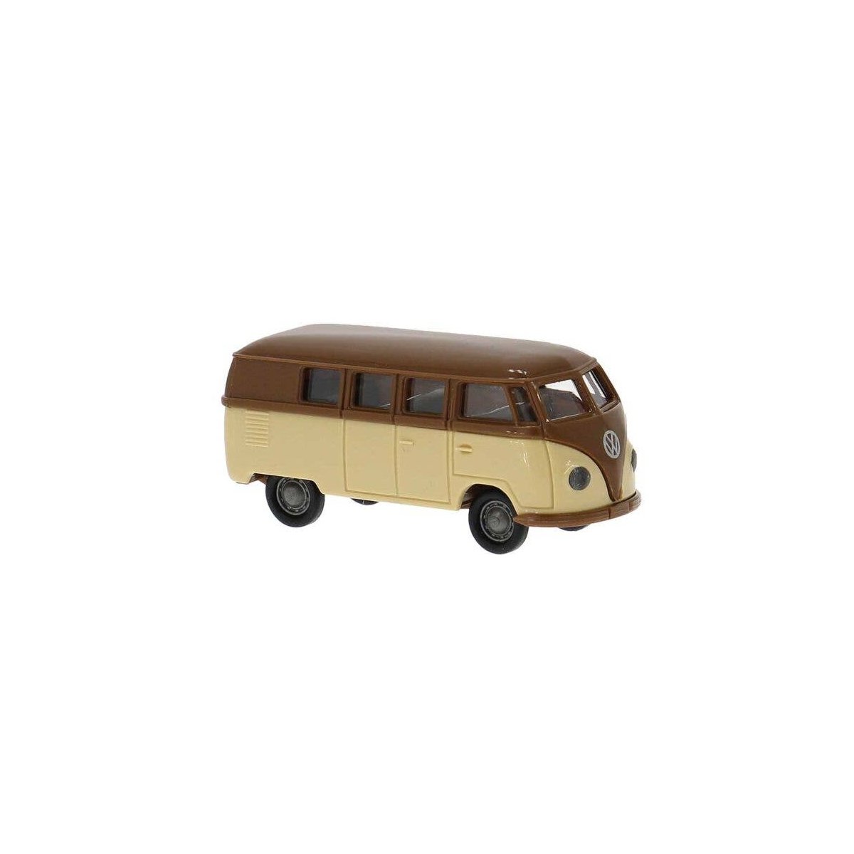 1950-1954 Volkswagen T1a Kombi Passenger Van - Assembled -- Economy (brown, beige), HO, Brekina Automodelle 31033