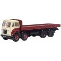 Foden FG 8 Wheel Flatbed Platform Truck - Assembled -- Robsons Of Carlisle (red, cream), N, Oxford Diecast NFG013
