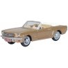 1965 Ford Mustang Convertible - Assembled -- Top Down (Prairie Bronze), HO, Oxford Diecast 87MU65007