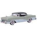 1955 Buick Century - Assembled -- Carlsbad Black, Windsor Grey, Dover White, HO, Oxford Diecast 87BC55007