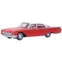 1960 Ford Fairlane 500 Town Sedan - Assembled -- Monte Carlo Red, Corinthian White, HO, Oxford Diecast 87FF60001