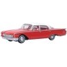 1960 Ford Fairlane 500 Town Sedan - Assembled -- Monte Carlo Red, Corinthian White, HO, Oxford Diecast 87FF60001