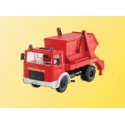 European Emergency -- MAN with Dumpster Fire Dept, HO, Kibri 18201