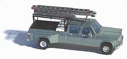 American Trucks - (Unpainted Metal Kit) -- Crew-Cab 1-Ton Pickup w/Accessories, N, GHQ 51008