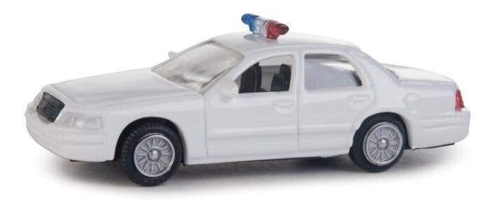 Ford(R) Crown Victoria Police Interceptor -- Police Agency Decals (white, Nonworking Lights, HO, Walthers SceneMaster 12024