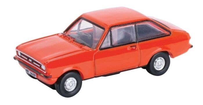 1974 Ford Escort Mark II - Assembled -- Carnival Red, N, Oxford Diecast NESC001