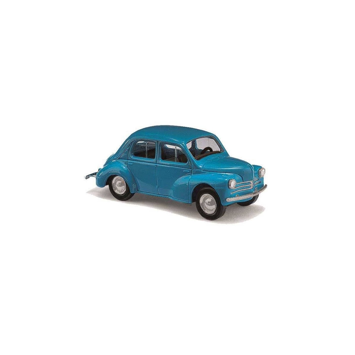 1958 Renault 4 CV Sedan - Assembled -- Blue, HO, Busch Gmbh & Co Kg 89111
