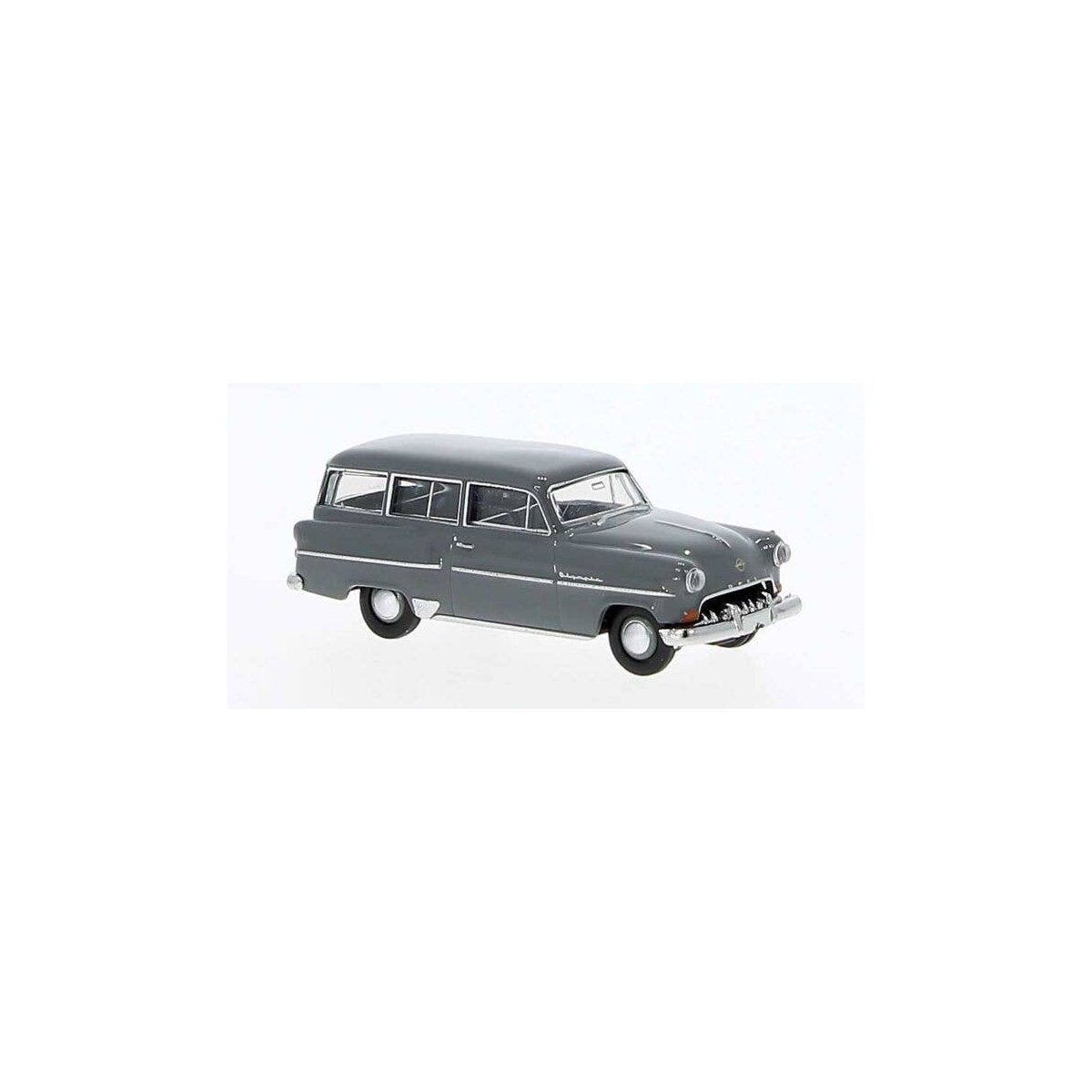 1954 Opel Olympia Caravan Station Wagon - Assembled -- Gray, HO, Brekina Automodelle 20243