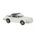 1963 Porsche 911E Targa Coupe - Assembled -- White, Black, HO, Brekina Automodelle 16271