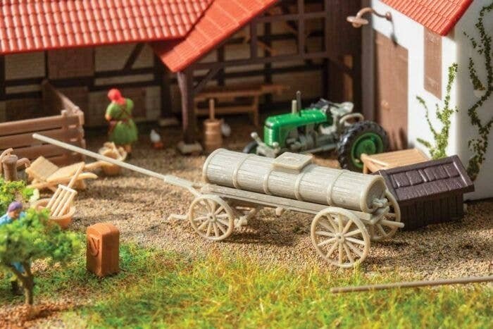 Manure Tank Wagon - Kit -- Unpainted, HO, Faller Gmbh 180392