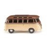 1963 Volkswagen T1 Samba Passenger Van with Skylights - Assembled -- Brown, Beige, HO, Wiking 31705