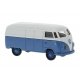 1950-1954 Volkswagen T1a Kasten Cargo Van - Assembled -- Economy (blue, gray), HO, Brekina Automodelle 32076