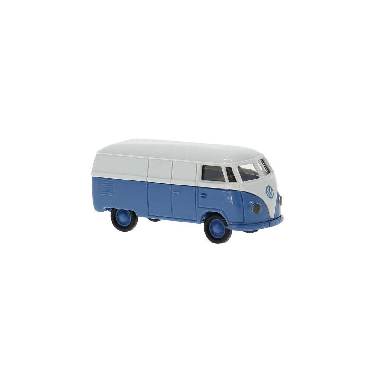 1950-1954 Volkswagen T1a Kasten Cargo Van - Assembled -- Economy (blue, gray), HO, Brekina Automodelle 32076