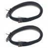 LocoNet Cable pkg(2) -- 8′ 2.4m, All Scales, Digitrax LNC82