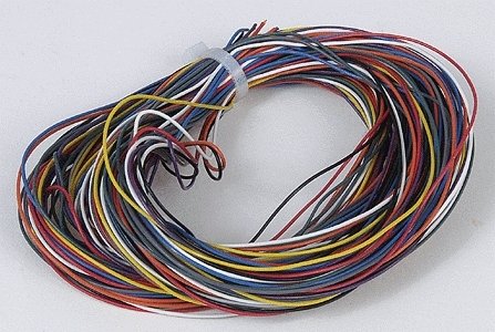 Decoder Wire -- ACC-DECODERWIRE - 9-Conductor, 30AWG, 10′, HO, Digitrax DCDRWIRE