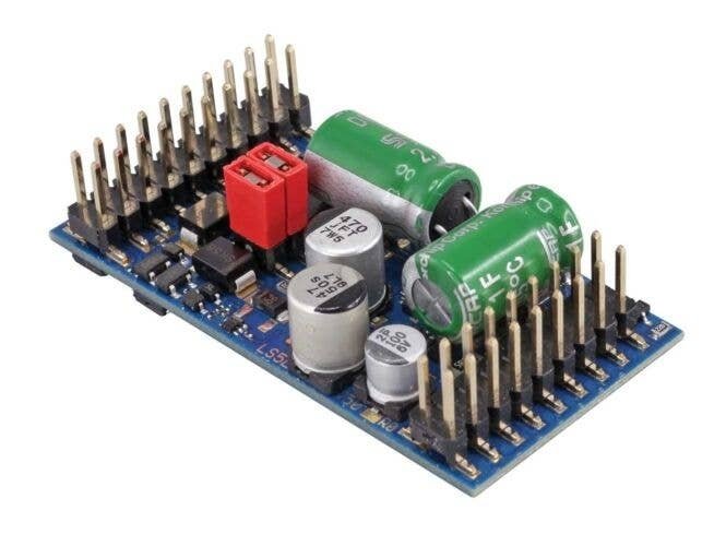 LokSound 5 L DCC-MM-SX-M4 Multi-Prototcol Sound and Control Decoder -- 3A for O Scale, Pinheader , O, LokSound By ESU 58315
