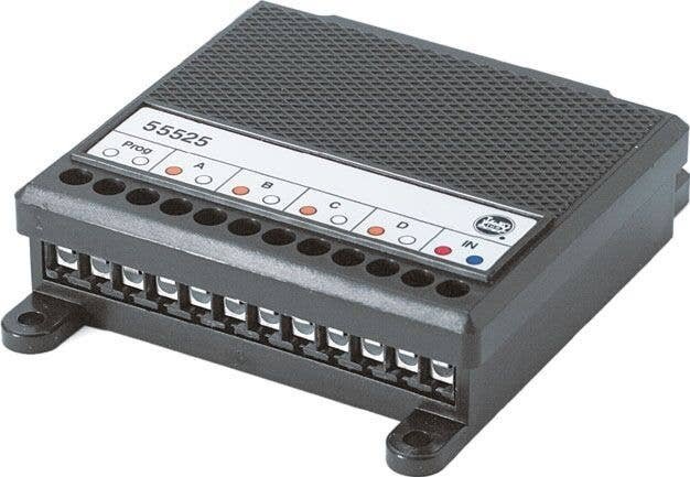 DCC/MZS Turnout Decoder -- 4 Circuits, All Scales, LGB 55525