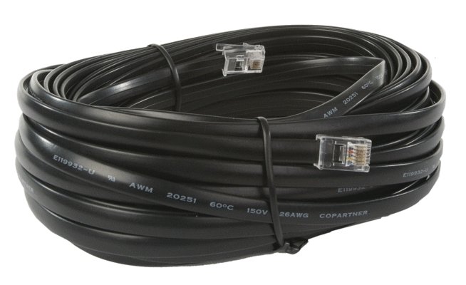 LocoNet Cable -- 50′ 15.2m, All Scales, Digitrax LNC501