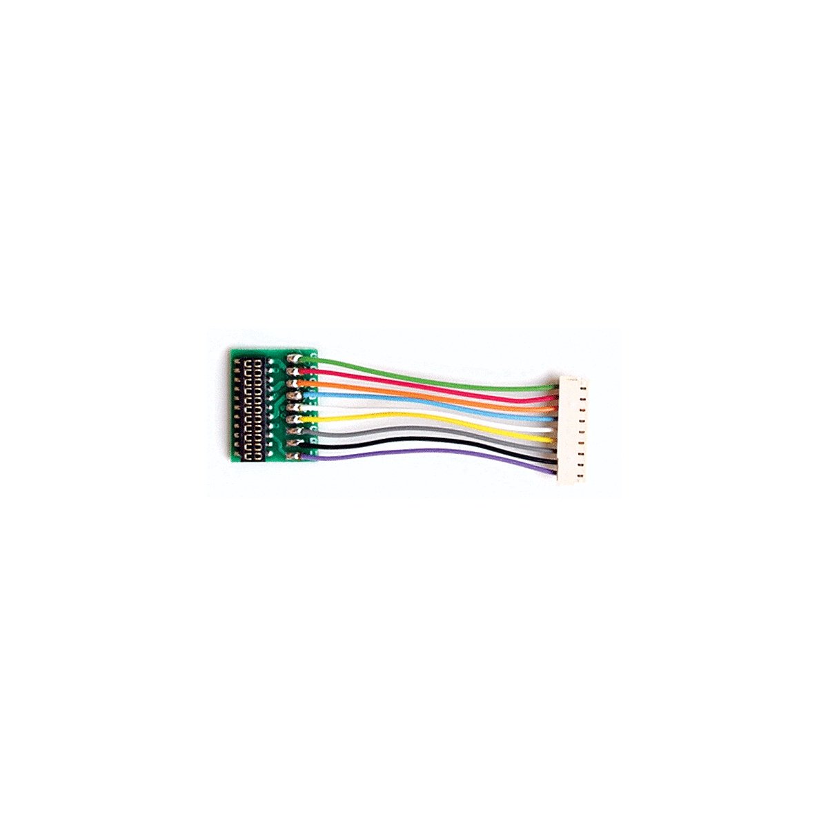 DCC Decoder Harness -- T-1`-21 JST 9-Pin to NEM21 Socket - 1` 2.54cm Wires, All Scales, Train Control Systems 1352