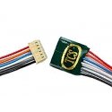 DCC Decoder In-Line Connector -- JST 6-Pin Wired, 6′ Wires on Both Ends - .388 x .1, All Scales, Train Control Systems 1309