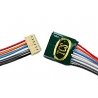 DCC Decoder In-Line Connector -- JST 6-Pin Wired, 6′ Wires on Both Ends - .388 x .1, All Scales, Train Control Systems 1309