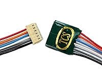 DCC Decoder In-Line Connector -- JST 6-Pin Wired, 6′ Wires on Both Ends - .388 x .1, All Scales, Train Control Systems 1309