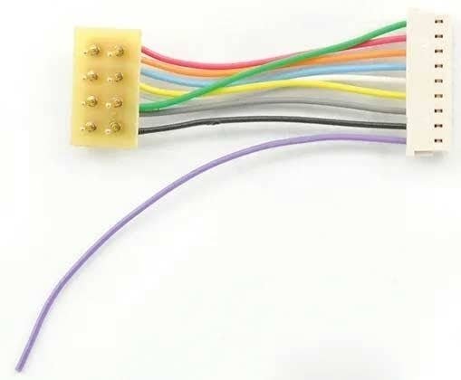 DCC Decoder Harness -- T-1` NMRA 8-Pin Plug, 1` 2.54cm Wires T Series Harness, All Scales, Train Control Systems 1359