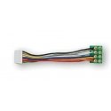 Wire Harness w/8-Pin Plug -- 2′ 5.1cm Wire, All Scales, Digitrax DNWHPS