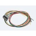 DCC Decoder Cable Harness with NEM652-NMRA 8-Pin Socket -- 11-13/16′ 30cm Leads, All Scales, LokSound By ESU 51950