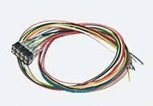 DCC Decoder Cable Harness with NEM652-NMRA 8-Pin Socket -- 11-13/16′ 30cm Leads, All Scales, LokSound By ESU 51950