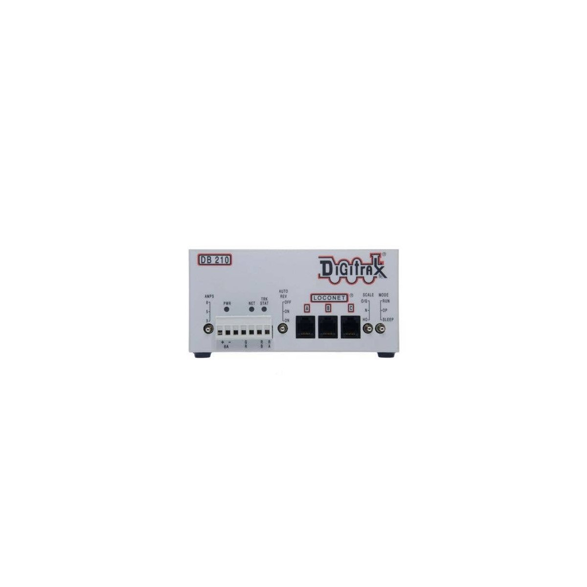 DB210 Single Auto-Reversing DCC Booster -- 3-, 5- & 8-Amp, All Scales, Digitrax DB210