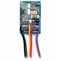 M1 1-Amp, 2-Function DCC Decoder - Control Only -- Hardwire - .567 x .359 x .135′ , All Scales, Train Control Systems 1006
