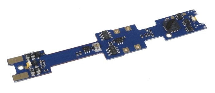 DN163K4A Drop-In/Board Replacement DCC Control Decoder w/6 Functions -- Fits Kato Glacier Express, N, Digitrax DN163K4A