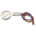 DZ126T Tiny Series 6 Control Decoder -- 2 Functions, Wired, .55 x .28 x .128′ 14 x 7.13 x 3.2, All Scales, Digitrax DZ126T