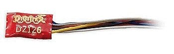 DZ126 Series 6 Control Decoder for Z, N & HO -- Wired .455 x .369 x .126′ 11.56 x 9.37 x 3.2mm, All Scales, Digitrax DZ126