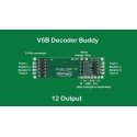 Decoder Buddy V5B - Locomotive Motherboard with 21-Pin Decoder Socket -- 12-Output 2.2K Resist, All Scales, Nix Trains NTZ5