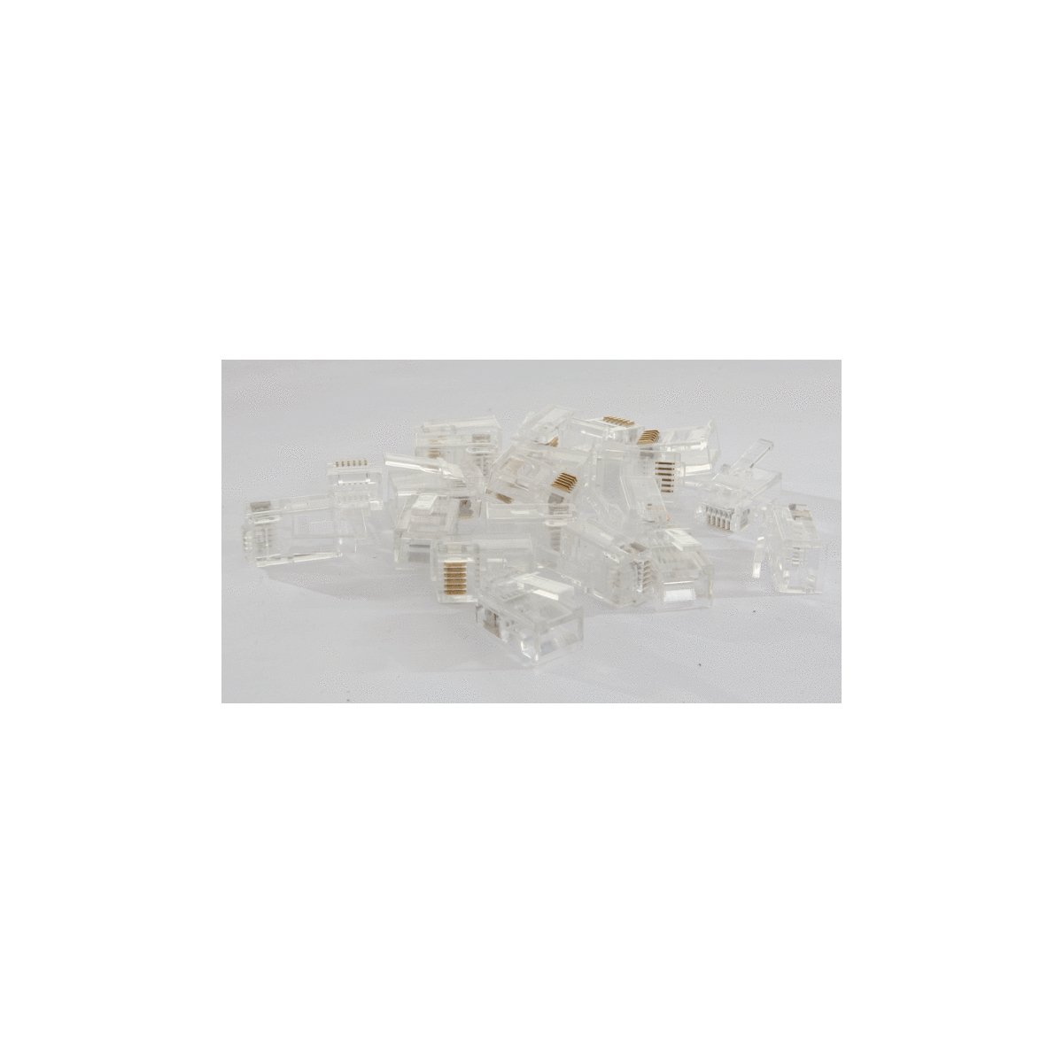 RJ12 Plug 20-Pack, All Scales, Digitrax LNRJ12P20