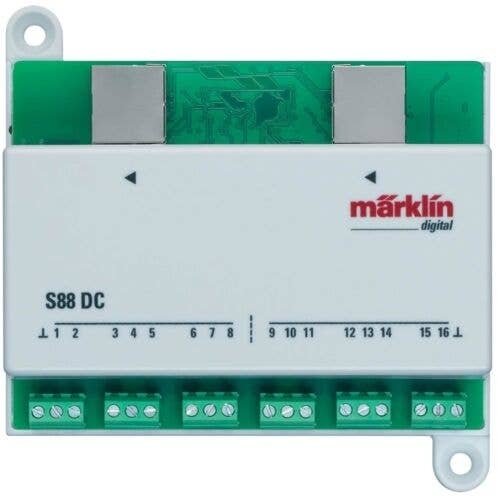 S 88 Decoder/Feedback Module for 2-Rail DC Layouts, All Scales, Marklin, Inc 60882