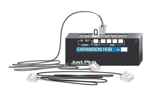 Expansion Hub - Just Plug(TM) -- Includes 4 Connecting Cables, All Scales, Woodland Scenics 5702