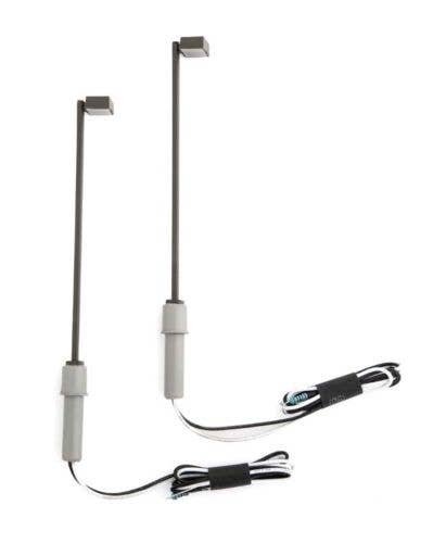 LED Streetlight 2-Pack -- Single Square Modern Parking Lot Style, HO, Walthers SceneMaster 4806
