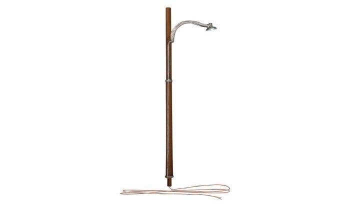 Just Plug(TM) -- Wooden Pole Street Light pkg(3), N, Woodland Scenics 5638