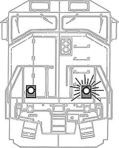 DL-1 Oscillating Ditch Lights pkg(2), All Scales, Circuitron 1400