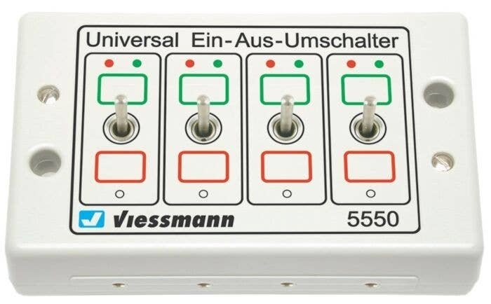 Universal On-Off-Changer Switch -- Use for Lights, Block Control, Signals Etc., All Scales, Viessmann Modellspielwaren 5550