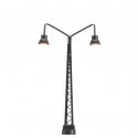 Lattice Boom Double-Arched LED Light with Plug and Socket Base -- 2-3/4′ 7cm, N, Brawa Modellspielwaren 83011