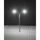 LED Double Streetlight -- Adjustable height up to 2-9/16′ 6.5cm tall pkg(3), N, Faller Gmbh 272121