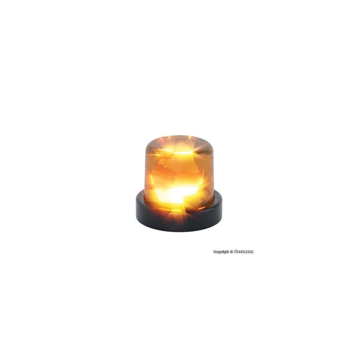 Rotating LED Rotary Beacon -- Yellow, HO, Viessmann Modellspielwaren 3570