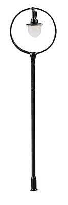 LED Suspended Ball Lamp Park Light on Mast -- Adjustable height up to 2-15/16′ 7.5cm tall pkg(3), HO, Faller Gmbh 180105