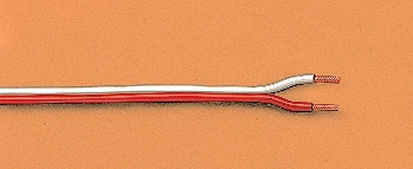 2-Conductor Wire -- 20 Meters, Orange/White, G, LGB 50130